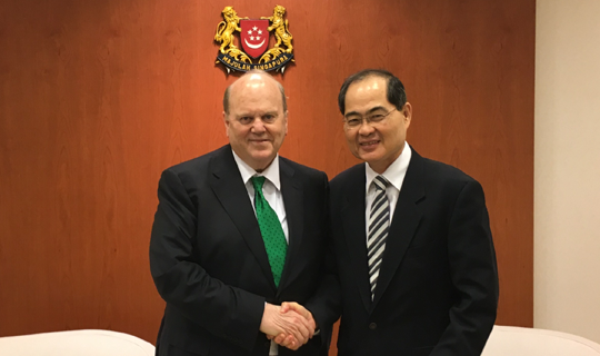 Minister Michael Noonan and Minister Lim Hng Kiang